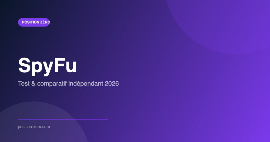 SpyFu – Position Zéro